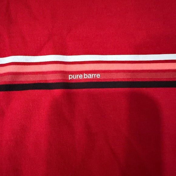 Spiritual Gangster x Pure Barre Denver Long Sleeve Tee Red Cotton size small - Picture 7 of 8